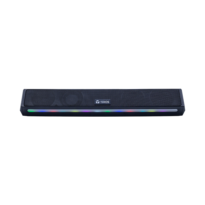 Barra De Sonido Portátil Inalámbrico Teros Vibe 6054, BT 6, 20W, Usb-C, Iluminación L