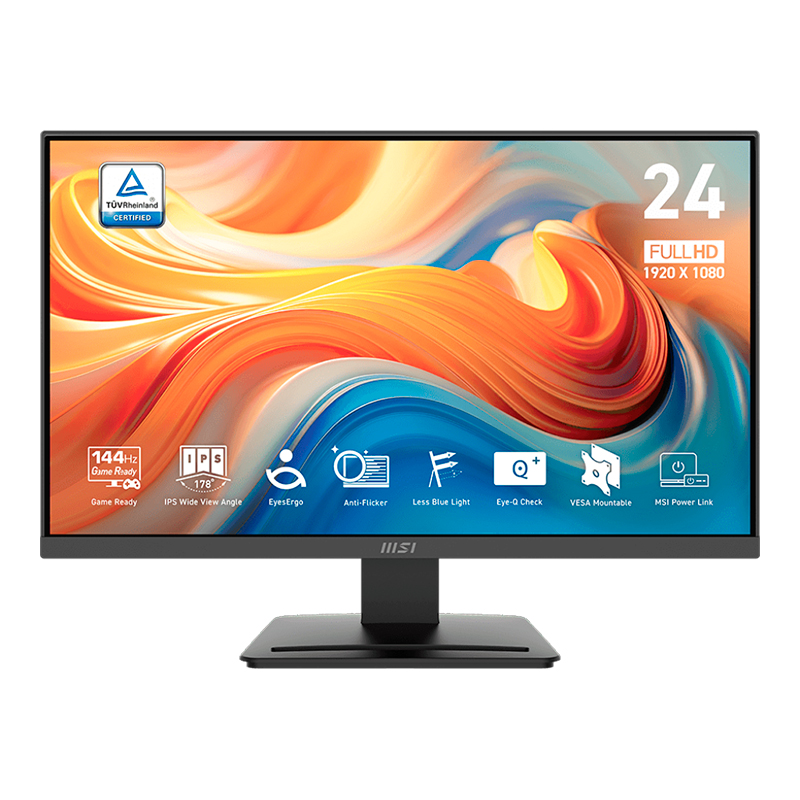 Monitor Plano MSI Pro Mp243L E14, 23.8 Fhd/Ips/Hdmi X1/Vga X1El Monitor MSI Pro