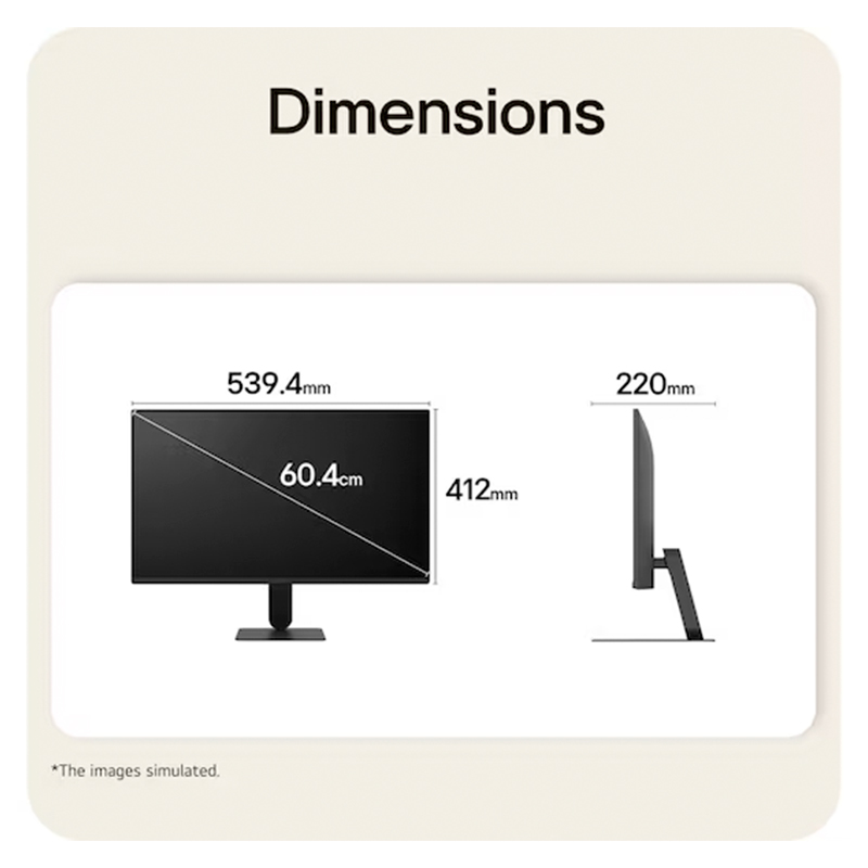 Monitor LG U4 24U411B-B/23.8"/FHD/IPS/144Hz/HDMI/Earphone-out/(3 polos (Solo sonido))