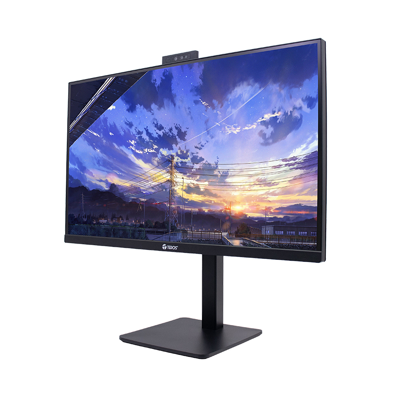 Monitor Plano Corporativo Teros Te-2715Cs, QHD Ips, 100Hz, Hdmi, Dp, Audio Out, Cámar