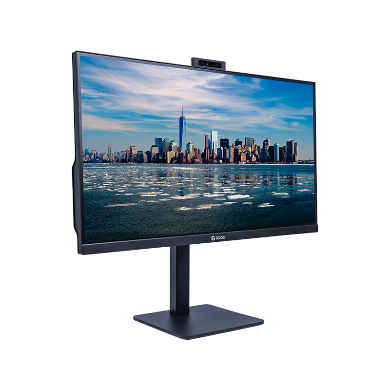 Monitor Plano Teros Te-2720Cs, 27 QHD Ips, 144Hz, 1Ms, Hdmi, Dp, Cámara, Micrófono