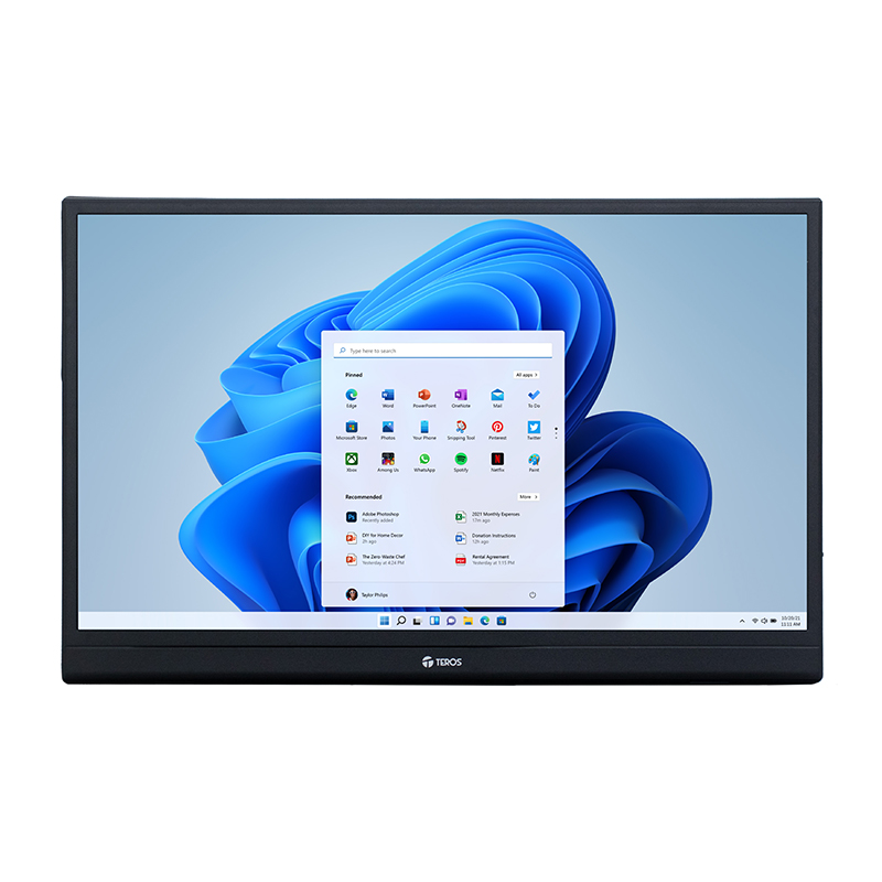 Monitor Portátil Teros Te-1501S, 15.6 FHD Ips, Hdmi, Usb-C, Audio Out, Parlantes @@@