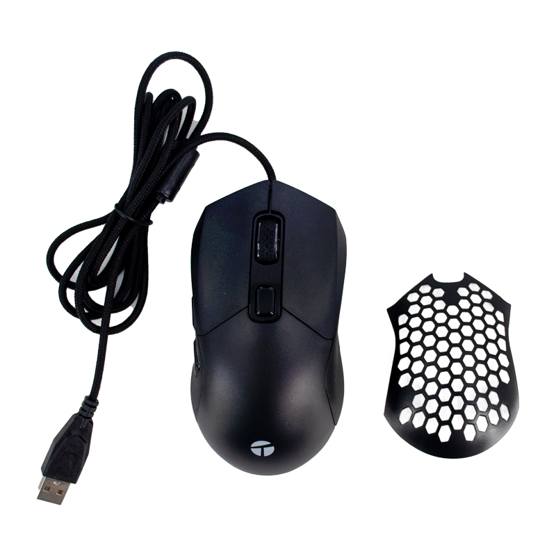 Mouse Gamer Teros Te-1232G, DPI Hasta 7200, Rgb, 7 Botones, Óptico, Negrodescubr