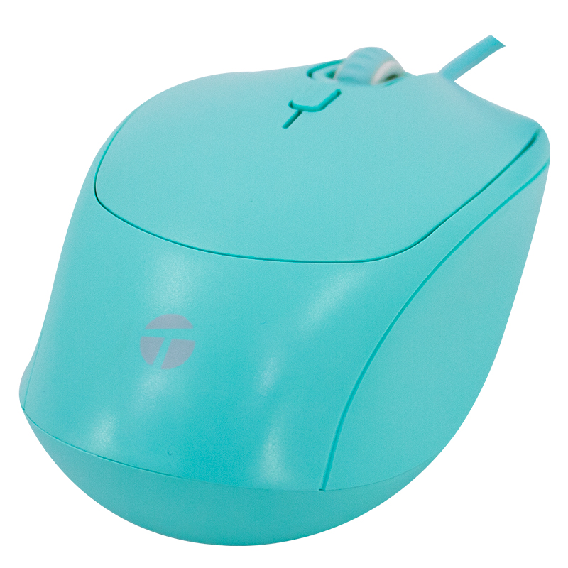 Mouse Óptico Teros Te-1227S, 800-1200-1600 Dpi, Usb, 4 Botones, Color Verdedisfr
