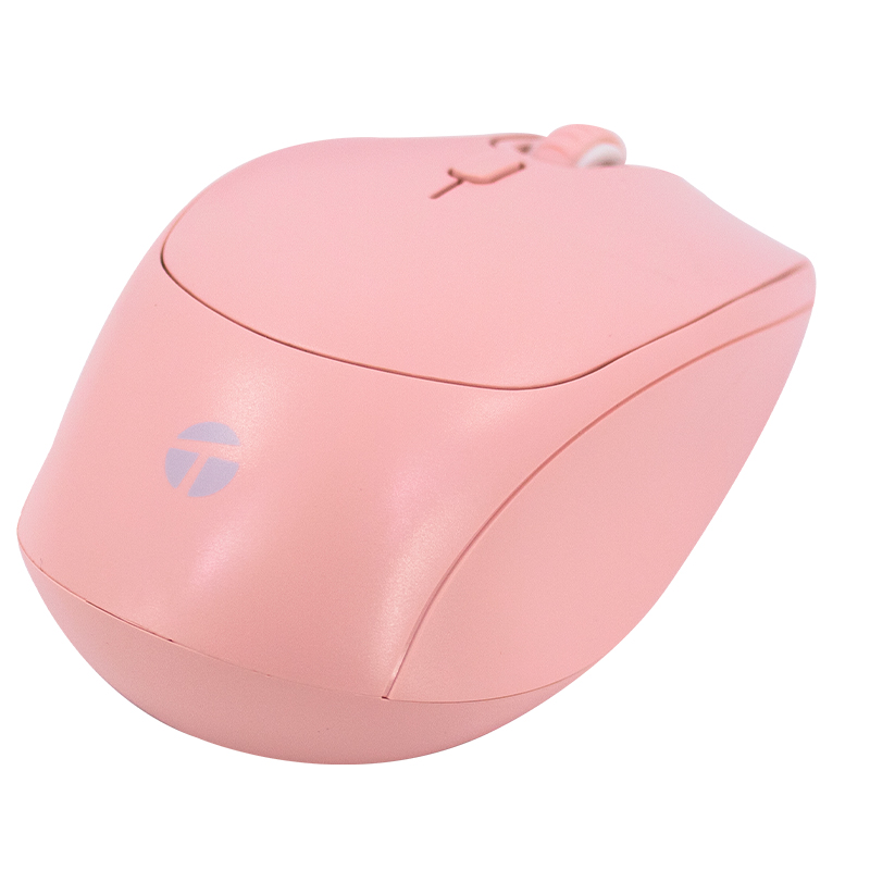 Mouse Óptico Teros Te-1226S, 800-1200-1600 Dpi, Usb, 4 Botones, Color Rosadodisf