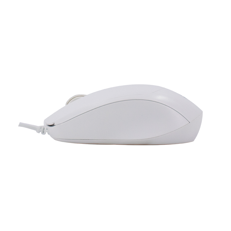 Mouse Óptico Teros Te-1225S, 800-1200-1600 Dpi, Usb, 4 Botones, Color Blancodesc