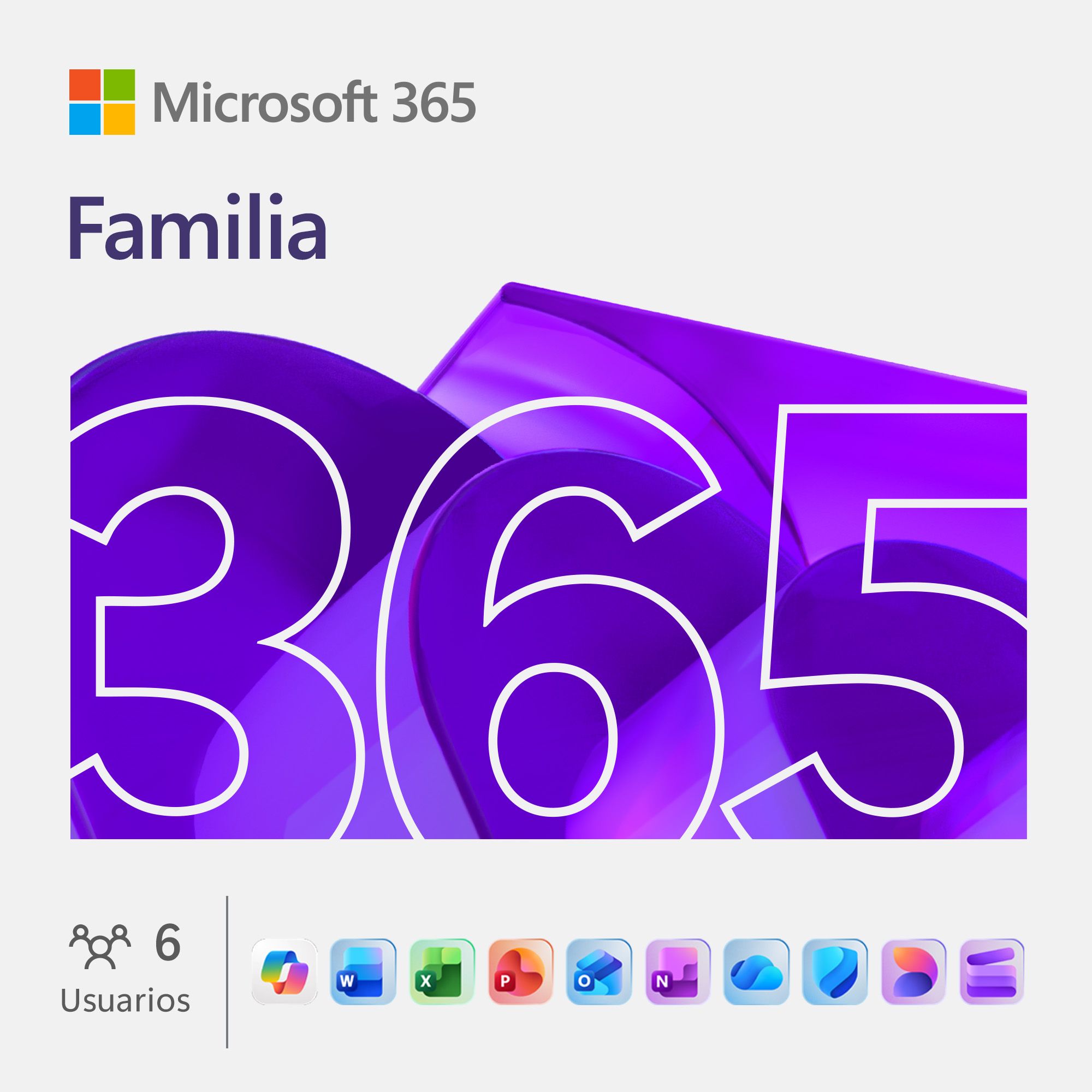 Licenciamiento Virtual (Esd) Microsoft 365 Familia (Licencia De 12 Meses / 1 A 6 Usua