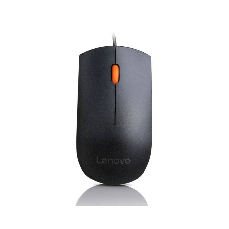 Mouse Lenovo 300, Ergonomico, Tamaño Completo, Optico, Interfaz Usb, Color Negro. @@@