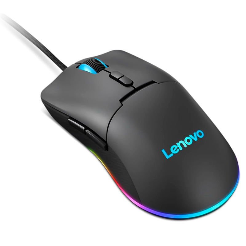 Mouse Lenovo M210 RGB Gaming, Interfaz Usb, Sensor Optico Paw3333 De Hasta 8000 DPI @
