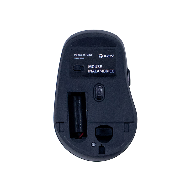 Mouse Inalámbrico Teros Te-1228S, 6 Botones, 2.4Ghz, Usb, Color Negrodescubre El