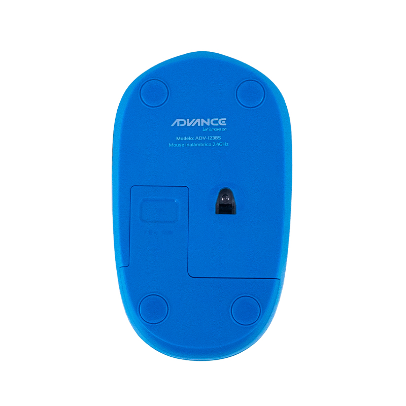 Mouse Inalámbrico Adv-1238S, Usb, 3 Botones, Azuldescubre El Mouse Inalámbrico