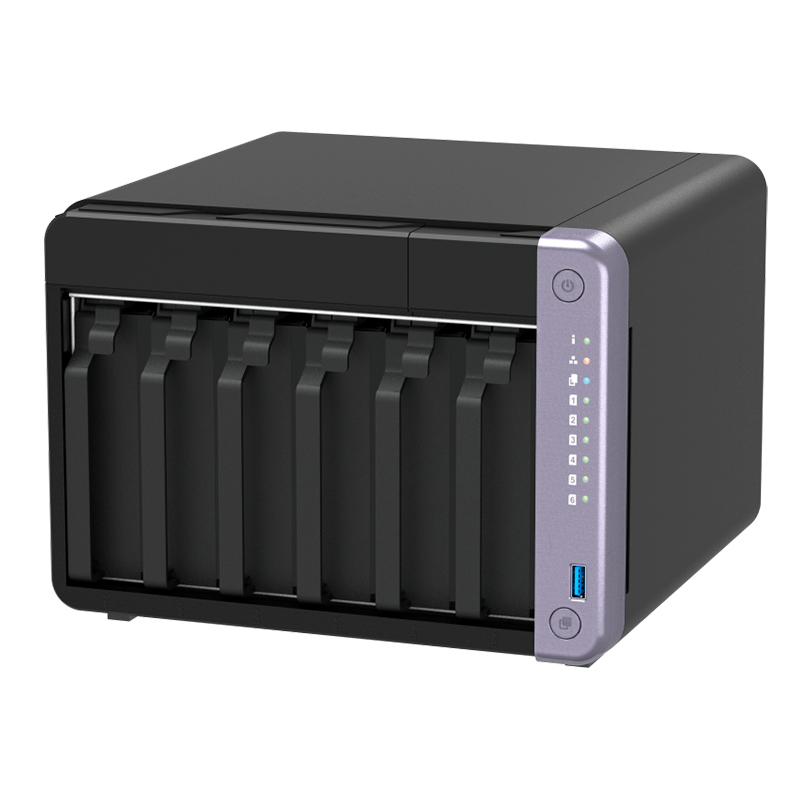Servidor NAS Qnap Ts-632X-4G, Arm Al524 4C/2Ghz, 4GB RAM Sodimm, Bahias: 6X3.5 SATA