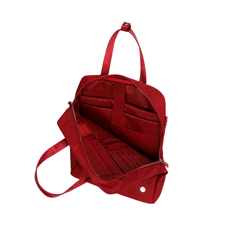 Backpack Teros Roseann Ii Te-9049Rd, Para Notebooks De Hasta 14.1, Color Rojolu