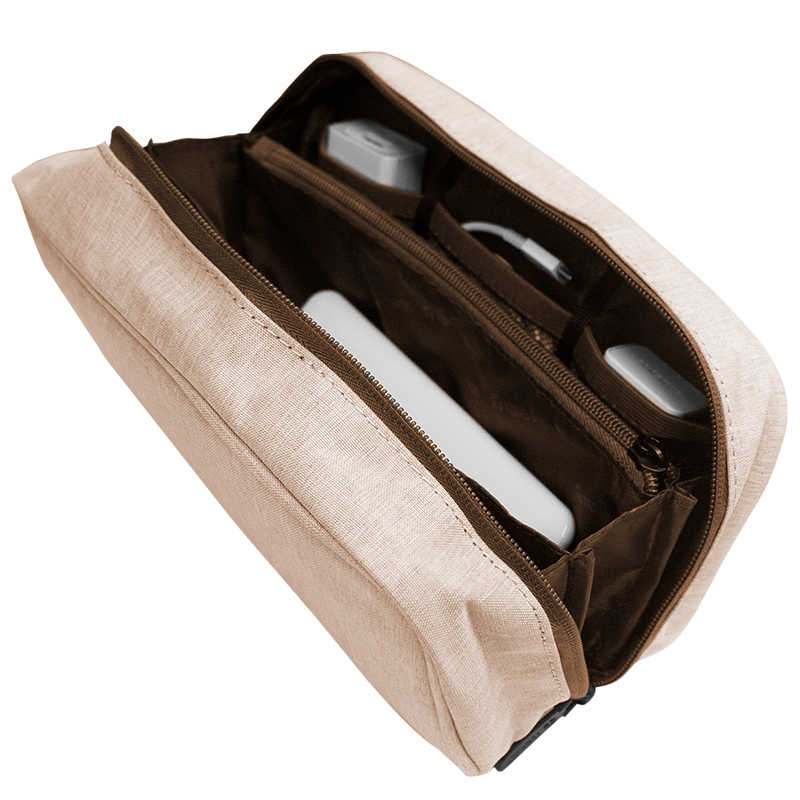 Cartuchera / Estuche / Organizador / Portacables Teros Te-Acs9015, Beigecartuche