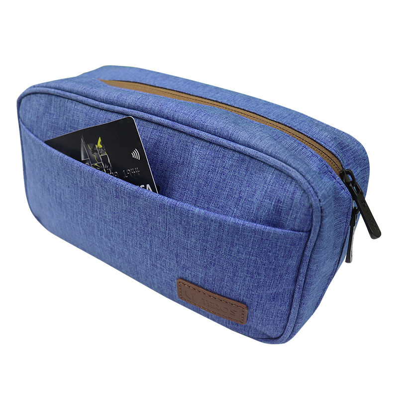 Cartuchera / Estuche / Organizador / Portacables Teros Te-Acs9016, Azulcartucher