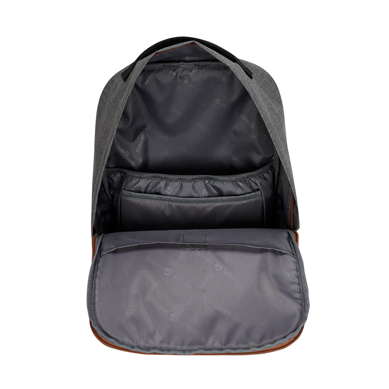 Backpack Teros City Ii Te-9028-2Gr, Para Notebooks De Hasta 15.6 - Color Grismu