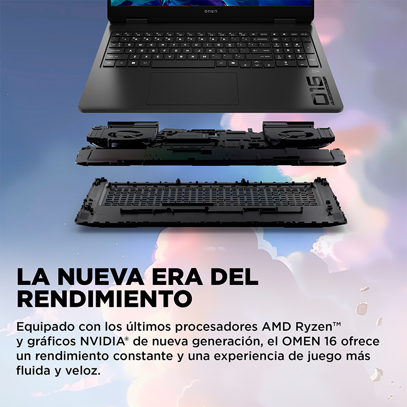 Notebook HP Omen Gaming 16-Ap0007La, 16 2K IPS AMD Ryzen 9 8940Hx Hasta 5.3Ghz, 24GB