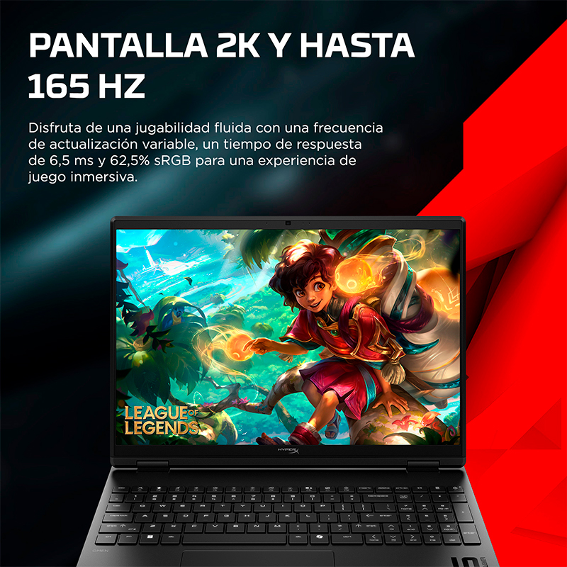 Notebook Gaming HP Hyperx Omen 15-Ga0001La, Core I7-14650Hx Hasta 5.2Ghz, 16GB Ddr5-5