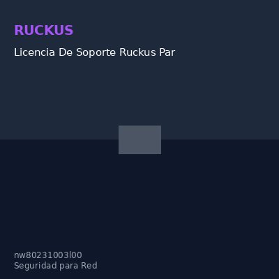 Licencia De Soporte Ruckus Partner Watrchdog, Actualización Para Zd 3000, 3 Años. @@@