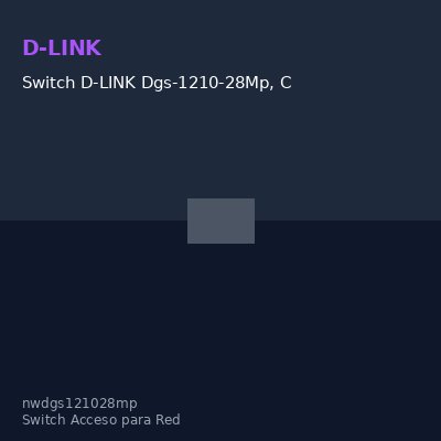 Switch D-LINK Dgs-1210-28Mp, Capa L2, 24 Rj-45 Gbe, Poe, 4 Puertos Gbe/Sfp.capac