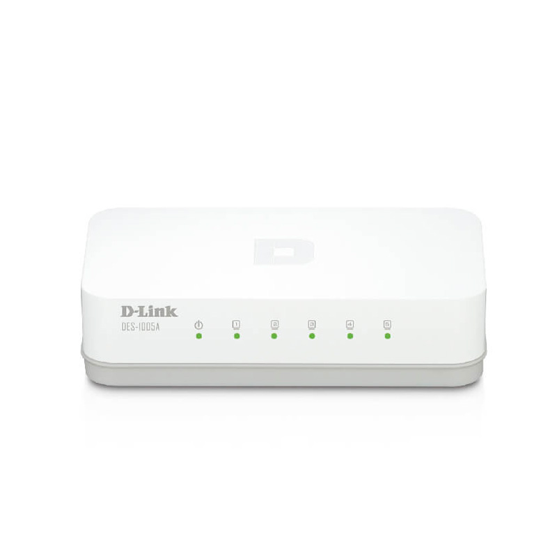 Switch D-LINK Des-1005A, 5 Puertos Rj-45 10/100 Mbps, Estándares Ieee 802.3/U/X. Pres