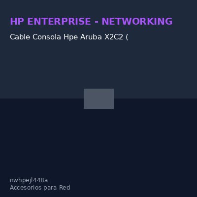 Cable Consola Hpe Aruba X2C2 (Jl448A), Rj-45 A Db-9.