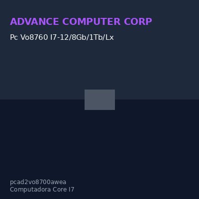 Pc Vo8760 I7-12/8Gb/1Tb/Lx