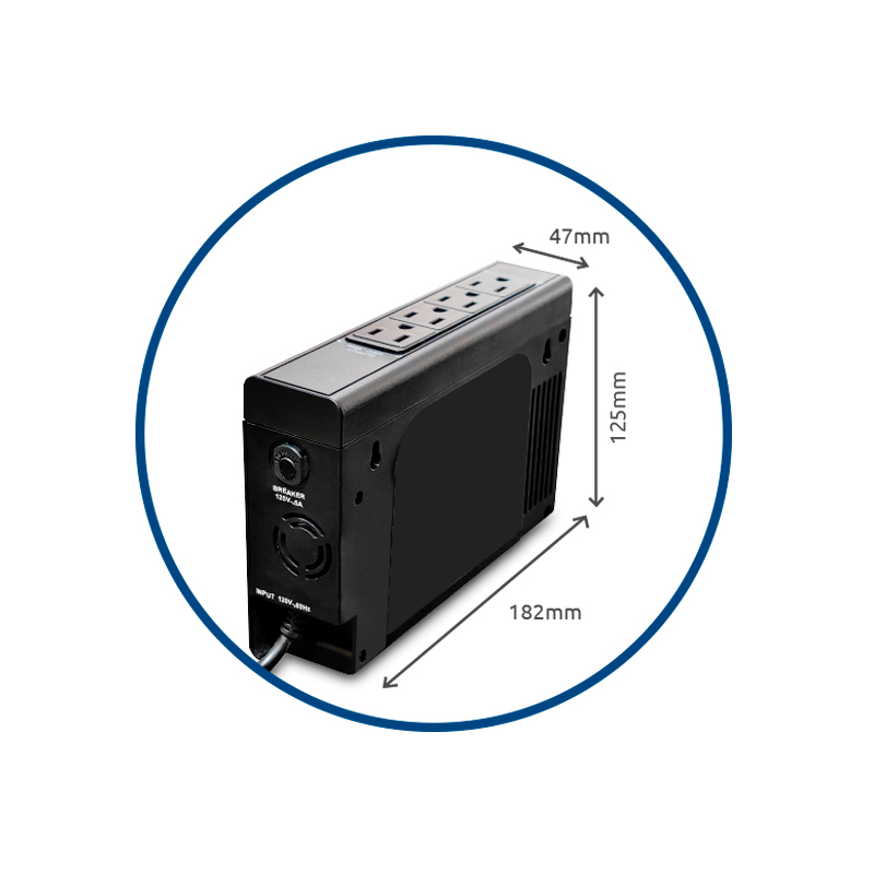 UPS Cdp Li504I - Standby Con Bateria De Litio (Lifepo4) De 12.8V / 51.2Wh, 500VA / 25