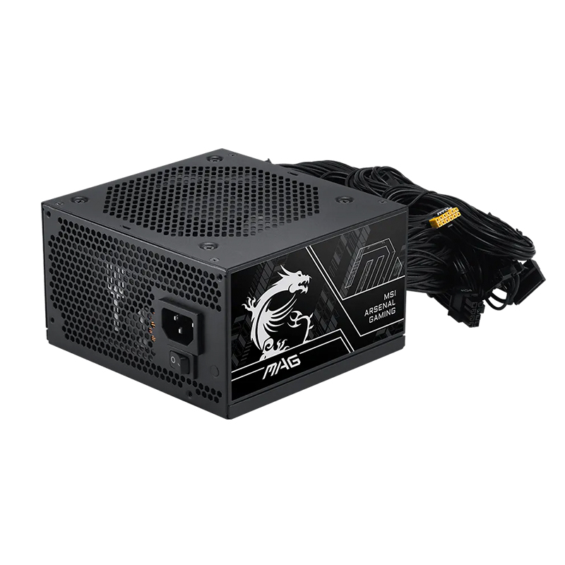 Fuente De Alimentación MSI Mag A750Bn Pcie5 Iii, 750W, 80 Plus Bronze, Formato Atx. @
