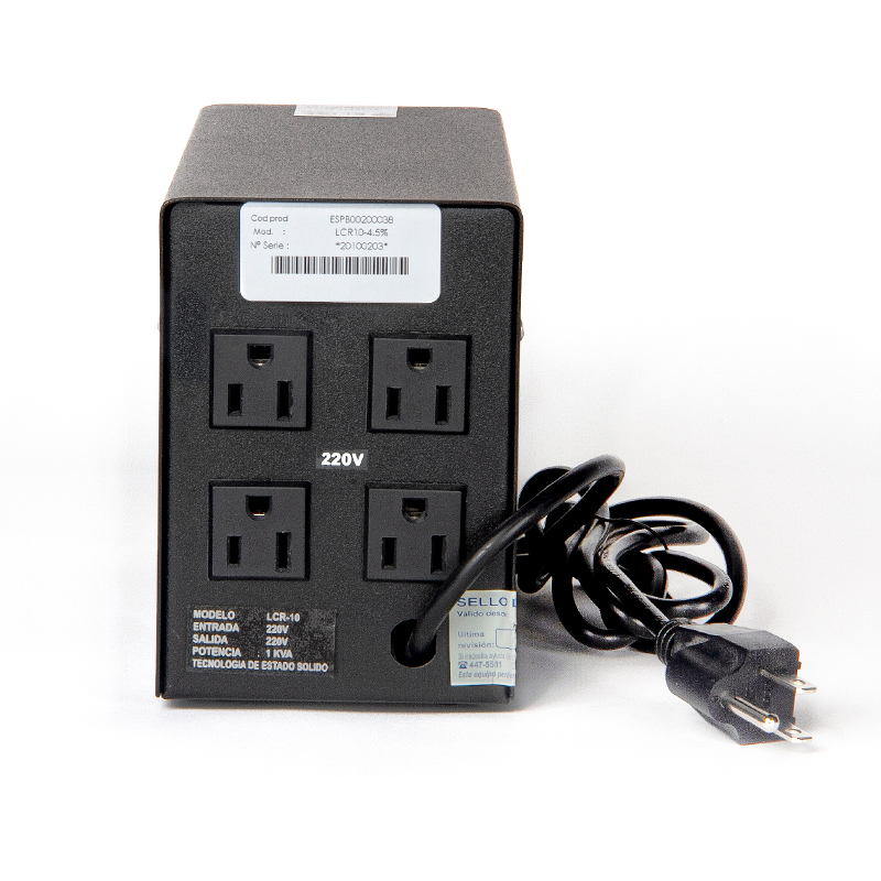 Estabilizador Monofasico Elise Ieda Poder Safe, Lcr15-4.5 Solido, 1.5Kva, 220Vac, 4