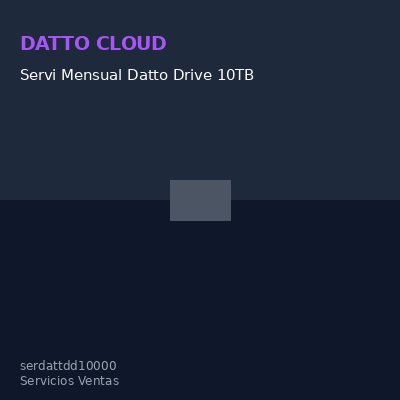 Servi Mensual Datto Drive 10TB