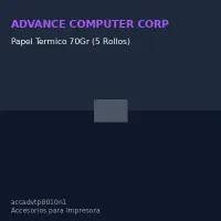 Papel Termico Compatible Con La Impresroras Adv-8011-Adv-9013