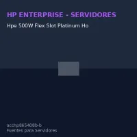 Hpe 500W Flex Slot Platinum Ho