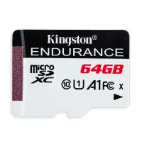 Tarjeta De Memoria Kingston Endurance 64GB Microsdxc, 95R/30W, C10/A1/Uhs-I (Solo Tar