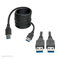 Cable USB 3.0 Tripp-Lite U320-006-Bk, Negro, Superspeed, A/A, 1.83 Mts, 28/24 Awg. @@