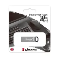 Memoria Flash USB Kingston Datatraveler Kyson 128Gb, USB 3.2 Gen 1, Color Plata.