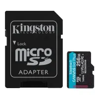 Memoria Flash MicroSD Kingston Canvas Go Plus, 256Gb, Con Adaptador Sddimension