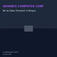 No Se Debe Transferir A Ninguna Sucursal, Case Para Ensamblaje De Computadoras Advanc