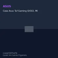 Case Asus Tuf Gaming Gt502, Mid-Tower De Doble Cámara (Dual Chamber), Color Blanco @@
