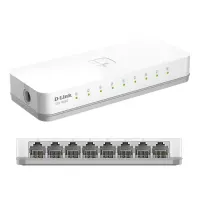 Switch D-LINK Des-1008C, 8 Rj-45 10/100 Mbps, Auto Mdi/Mdi-X, Presentación En Caja.