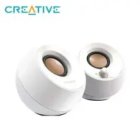PARLANTE CREATIVE PEBBLE 2.0  4.4W 3.5MM USB-POWER WHITE (51MF1680AA001)