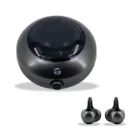 Audífonos Inalámbricos Teros Te-80712N, Bluetooth, Carga Tipo C, Negro Titaniumd