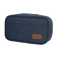 Cartuchera / Estuche / Organizador / Portacables Teros Te-Acs9017Db, Azul Oscuro