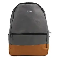 Backpack Teros Nova Te-Acs9020Gr, Para Notebooks De Hasta 15.6, Gris/Marróncont