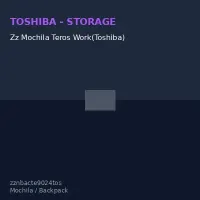 Zz Mochila Teros Work(Toshiba)