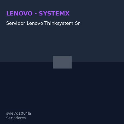 Servidor Lenovo Thinksystem Sr650 V4 / 1 X INTEL Xeon 6515P 2.3Ghz/16C/150W/Rack 2U @