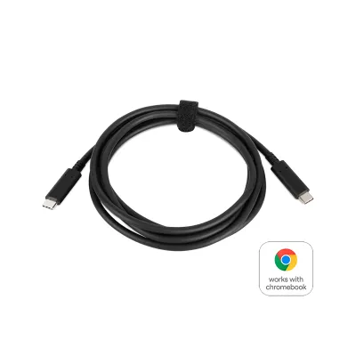 Cable Lenovo USB-C A USB-C De 2 Mmantente Conectado Con Hosts Y Dispositivos USB