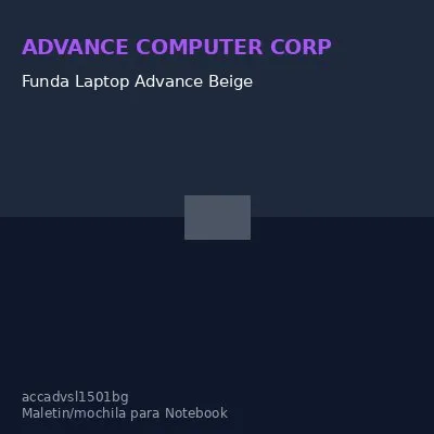 Funda Laptop Advance Beige