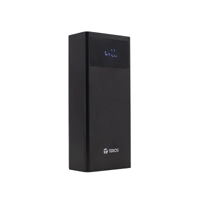 Powerbank Teros Te-7059N, 30000Mah, Usb-A, Usb-C,Negromantén Tus Dispositivos Si