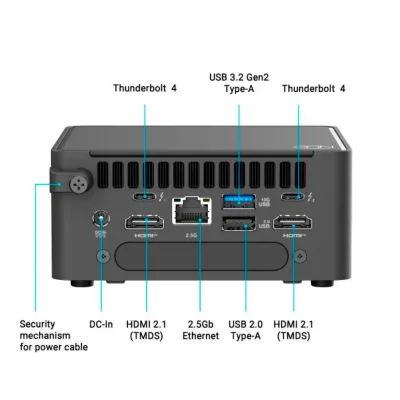 Barebone Asus Nuc 15 Pro, INTEL Core 3 100U 1.2 /4.7Ghz/6C/8T/10Mb Smart Cachela